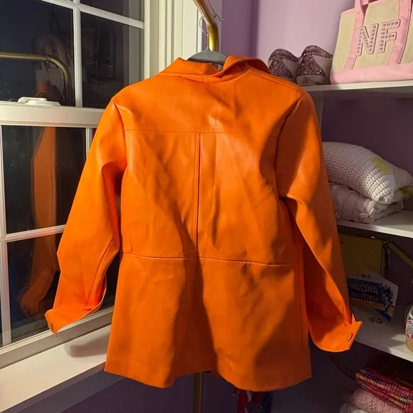 Dollhouse Vibrant Orange Utility Jacket - Picture 3 of 11